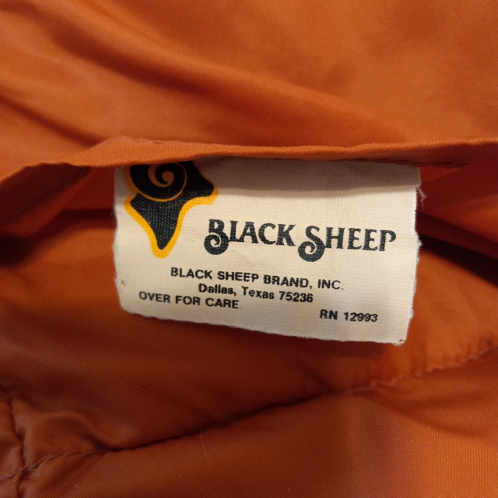 Vintage 90s Black Sheep Reversible Puffer Vest - Picture 7 of 8